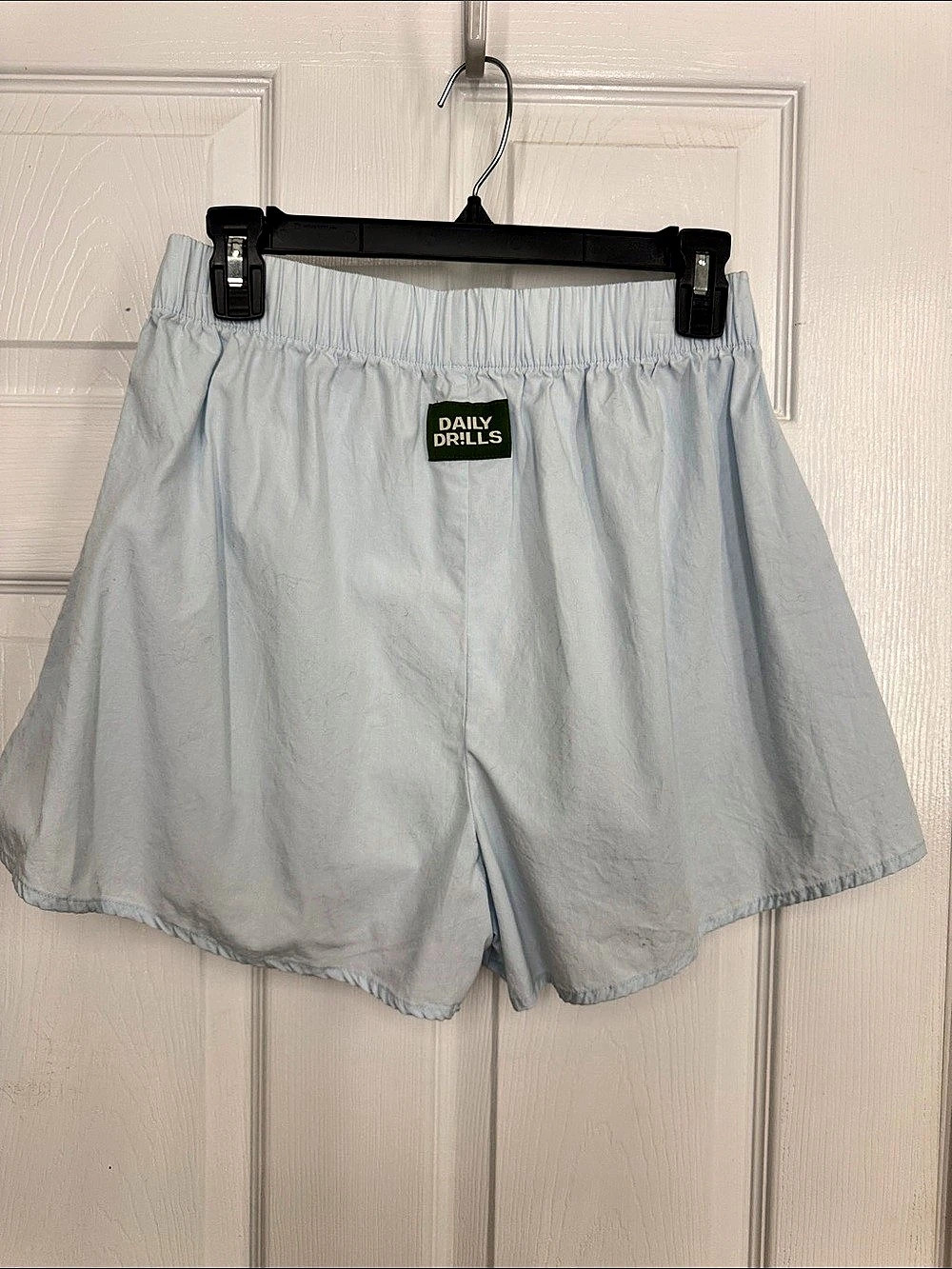 Daily Drills Poplin Resort Shorts Blue Cotton